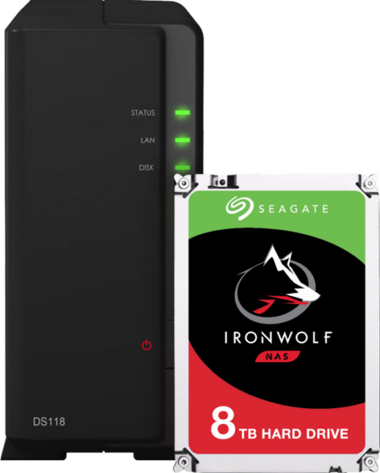 Synology DS118 + Seagate Ironwolf 8TB