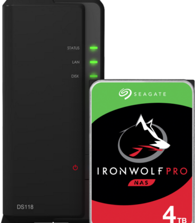 Synology DS118 + Seagate Ironwolf Pro 4TB