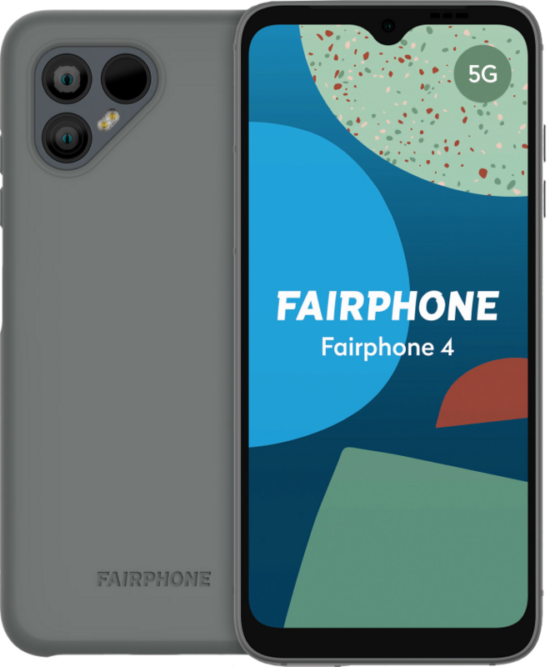Fairphone 4 256GB Grijs 5G + Back Cover Grijs
