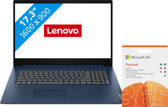 Lenovo IdeaPad 3 17ITL6 82H900QBMB Azerty + 1 jaar Office 365 Personal