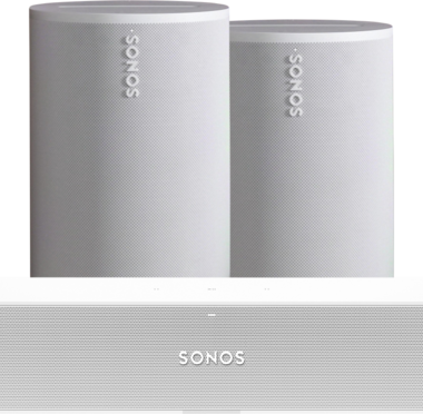Sonos Ray Wit + 2x ERA 100 Wit