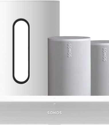 Sonos Ray Wit + 2x Era 100 Wit + Sub Mini Wit