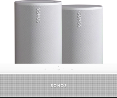 Sonos Beam Gen2 Wit + 2x Era 100 Wit