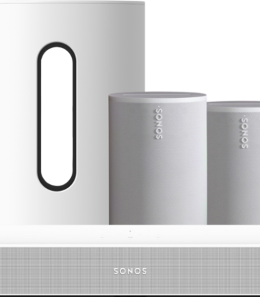 Sonos Beam Gen2 Wit + 2x Era 100 Wit + Sub Mini Wit