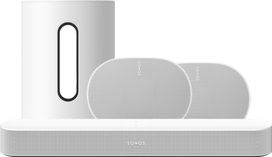 Sonos Beam Gen2 Wit + Era 300 + Sub Mini Wit