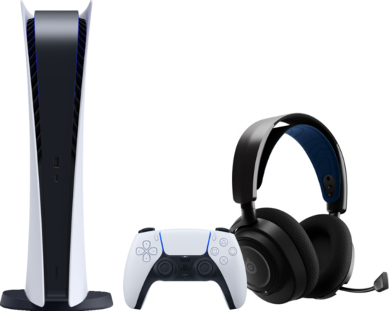 PlayStation 5 Digital Edition + SteelSeries Arctis Nova 7P