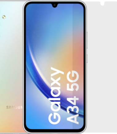 Samsung Galaxy A34 128GB Zilver 5G + BlueBuilt Screenprotector