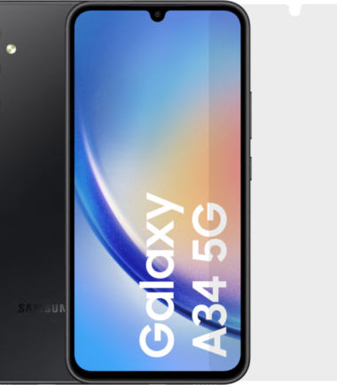 Samsung Galaxy A34 256GB Zwart 5G + BlueBuilt Screenprotector