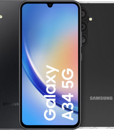 Samsung Galaxy A34 256GB Zwart 5G + BlueBuilt Back Cover