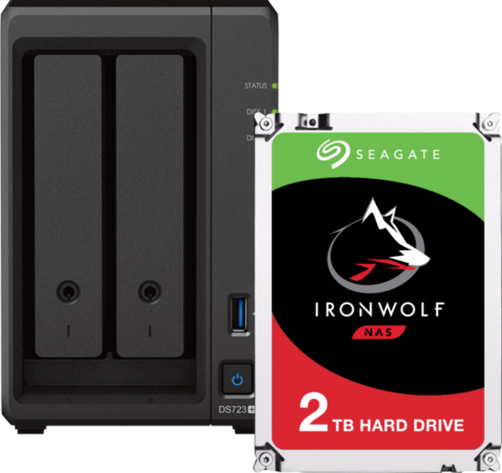 Synology DS723+ + Seagate Ironwolf 2TB