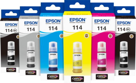 Epson 114 Inktflesje 6-kleuren bundel