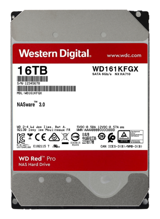 WD Red Pro WD WD161KFGX 16TB