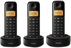 Philips DECT Draadloze Telefoon met 3 Handsets