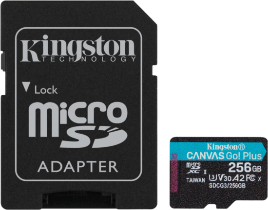 Kingston Canvas Go Plus 256GB microSDXC + SD Adapter