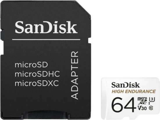 Sandisk Micro SDXC High Endurance 64GB 100MB/s + Adapter