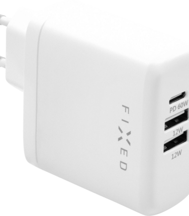 Fixed Power Delivery Oplader met 3 Usb Poorten 60W Wit