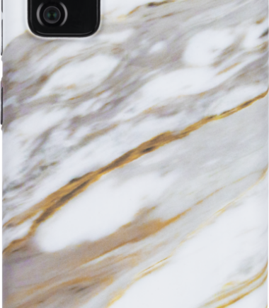 BlueBuilt White Golden Grey Marble Hard Case Samsung Galaxy S20 FE Back Cover
