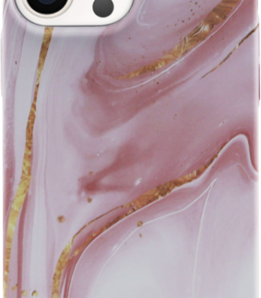 BlueBuilt Pink Marble Hard Case Apple iPhone 13 Pro Back Cover