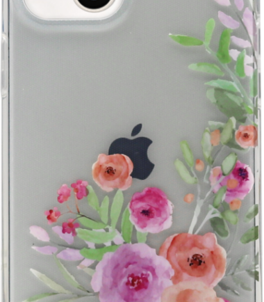 BlueBuilt Rose Garden Soft Case Apple iPhone 13 Back cover Transparant