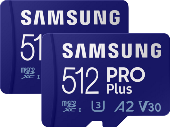 Samsung PRO Plus 512GB (2021) 160/120MBs - Duo Pack