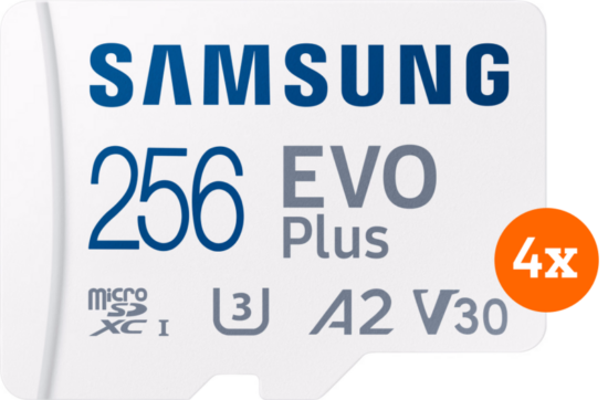 Samsung EVO Plus microSDXC 256GB - Quatro Pack