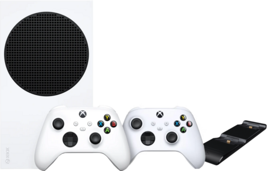 Xbox Series S + Wireless Controller Robot Wit + PDP Gaming Dual Charge System