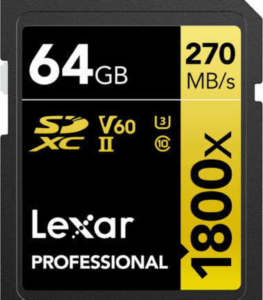 Lexar Professional 1800x GOLD 64GB SDXC 170mb/s