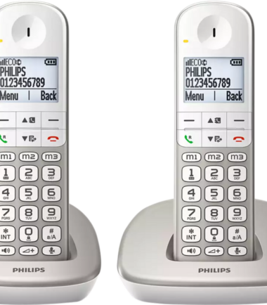 Philips DECT Draadloze Telefoon XL met 2 handsets