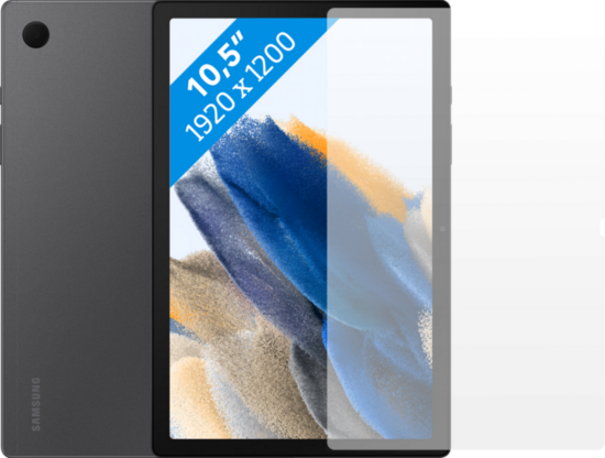 Samsung Galaxy Tab A8 64GB Wifi Grijs + BlueBuilt Screenprotector