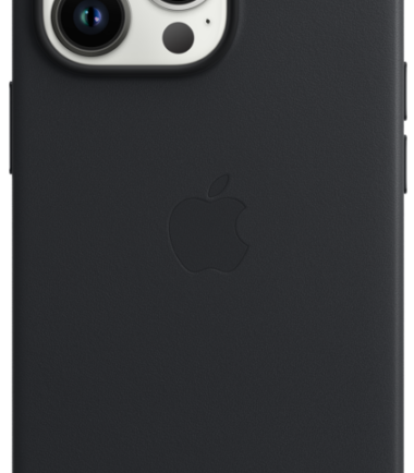 Apple iPhone 13 Pro Back Cover met MagSafe Leer Middernacht