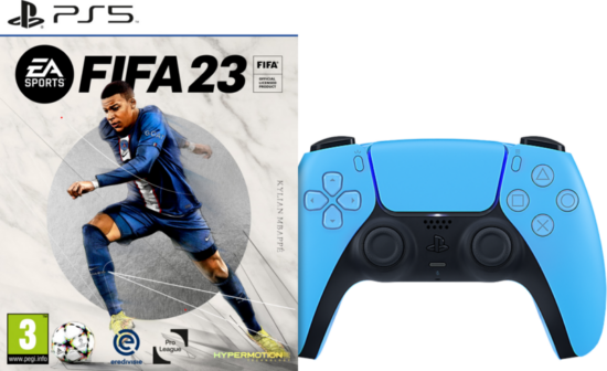 FIFA 23 PS5 + Sony Dualsense Blauw