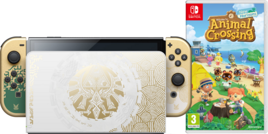 Nintendo Switch OLED Zelda Edition + Animal Crossing New Horizons