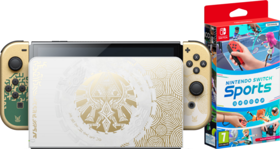 Nintendo Switch OLED Zelda Edition + Nintendo Switch Sports
