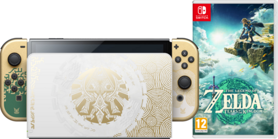 Nintendo Switch OLED Zelda Edition + The Legend of Zelda: Tears of the Kingdom