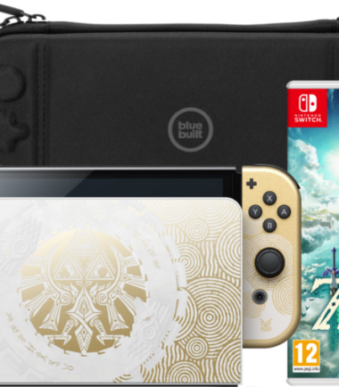 Nintendo Switch OLED Zelda Edition + Zelda: Tears of the Kingdom + Bluebuilt Beschermhoes