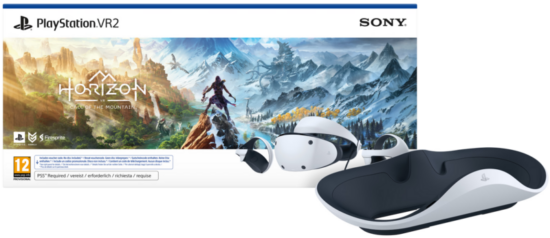 Sony PlayStation VR2 + Horizon Call of the Mountain + Oplaadstation PlayStation VR2 Controllers