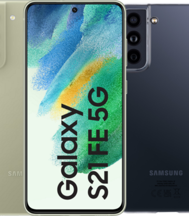 Samsung Galaxy S21 FE 128GB Groen 5G + BlueBuilt Hard Case Back Cover Transparant