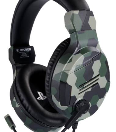 Bigben Official Licensed PS4 & PS5 V3 Stereo Gaming Headset Camo