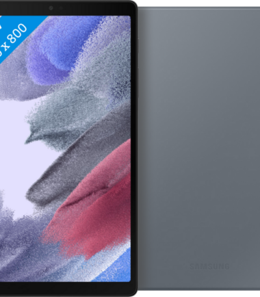 Samsung Galaxy Tab A7 Lite 32GB Wifi + 4G Zwart + Samsung Book Cover Grijs
