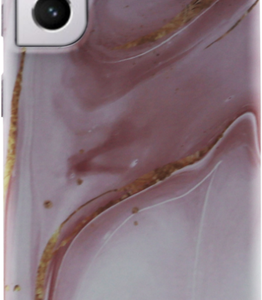 BlueBuilt Pink Marble Hard Case Samsung S21 Back Cover