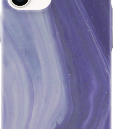 BlueBuilt Purple Marble Hard Case Apple iPhone 12/12 Pro Back Cover
