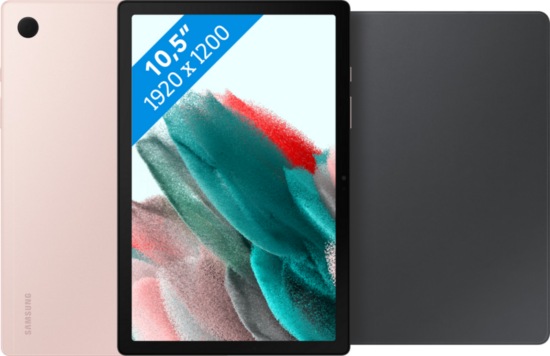 Samsung Galaxy Tab A8 32GB Wifi Roségoud + Book Case Grijs