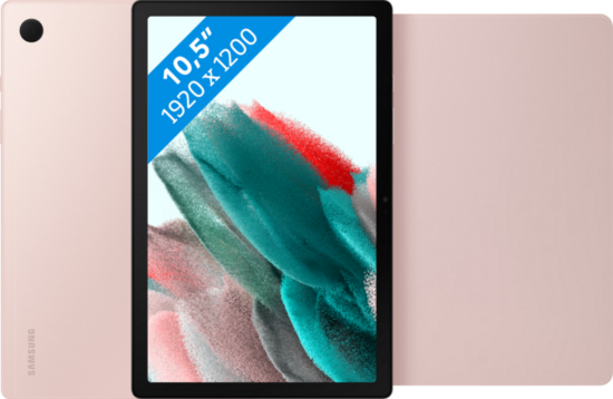 Samsung Galaxy Tab A8 32GB Wifi Roségoud + Book Case Roze