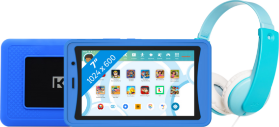 Kurio Tab Ultra 2 Nickelodeon 32GB Blauw + JVC Kinderkoptelefoon Blauw