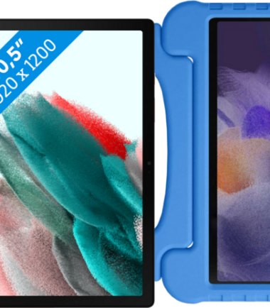 Samsung Galaxy Tab A8 64GB Wifi Rosegoud + Just in Case Kids Cover Blauw
