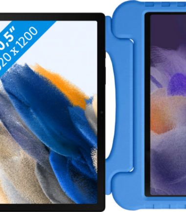 Samsung Galaxy Tab A8 128GB Wifi Grijs + Just in Case Kids Cover Blauw