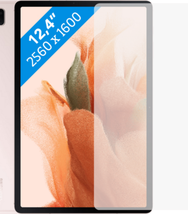Samsung Galaxy Tab S7 FE 64GB Wifi Roze + Just in Case Screenprotector