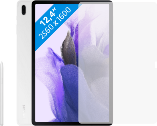 Samsung Galaxy Tab S7 FE 64GB Wifi Zilver + Just in Case Screenprotector
