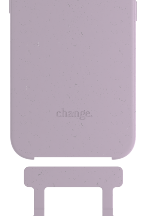 Change Case Apple iPhone 14 Back Cover met Koord Paars