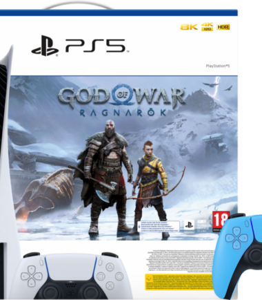 PlayStation 5 Disc Edition + God of War Ragnarok + Tweede Controller Blauw